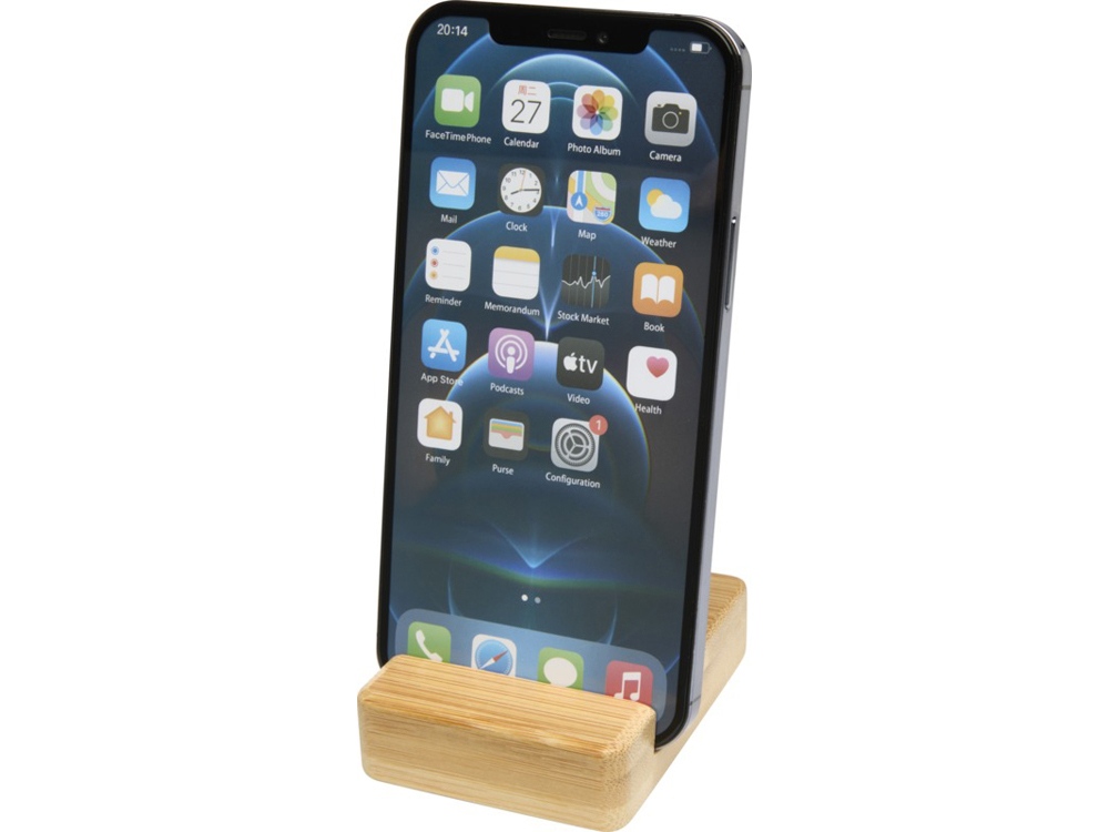 Ebla бамбуковая подставка для телефона-3