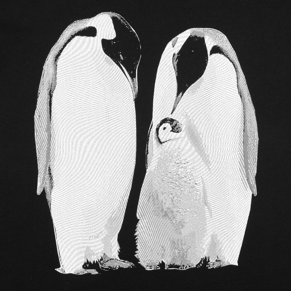 Футболка женская Like a Penguin, черная-2