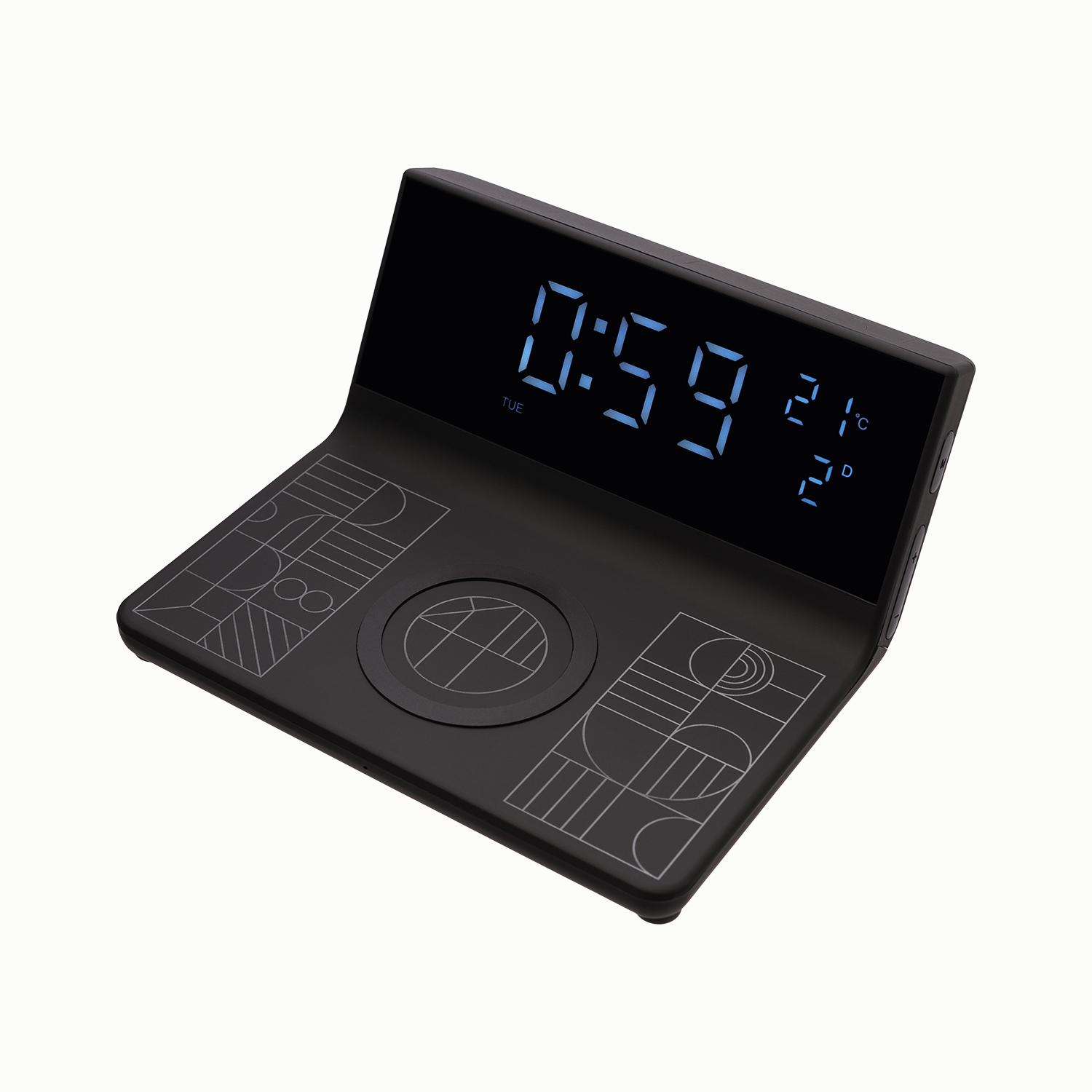 Зарядная станция с часами 15W Zenith-7