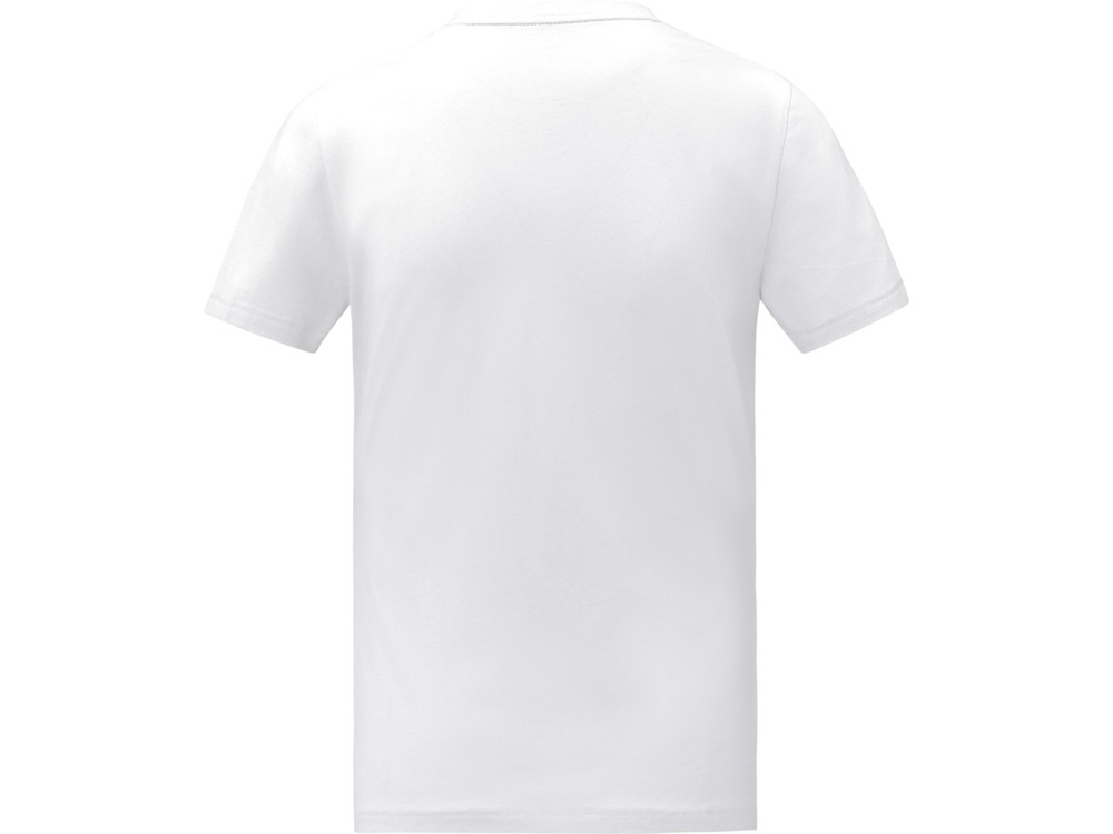 Somoto Мужская футболка с коротким рукавом и V-образным вырезом , белый-2