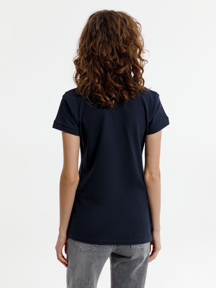 Рубашка поло женская Virma Premium Lady, темно-синяя-3