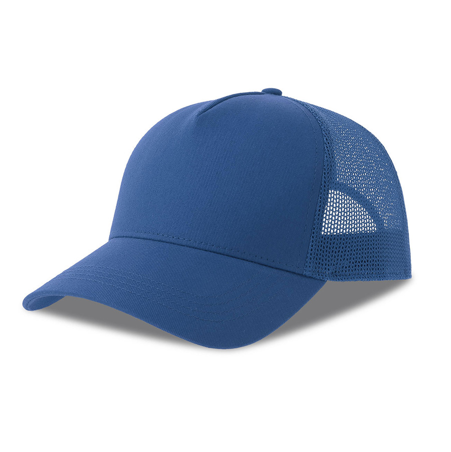 Бейсболка RAPPER COTTON-S, 5 клиньев, пластиковая застёжка, синий-0