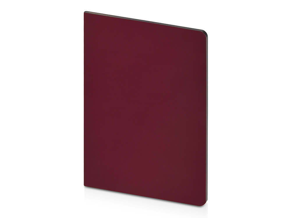 Бизнес-тетрадь А5 Pragmatic Contrast, 40 листов в клетку, бордовый с темно-серым срезом-0