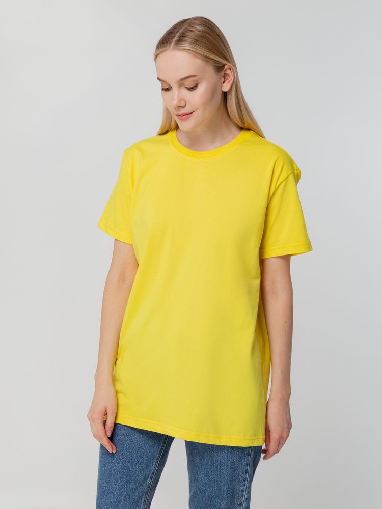 Футболка унисекс T-bolka 140, желтая-5