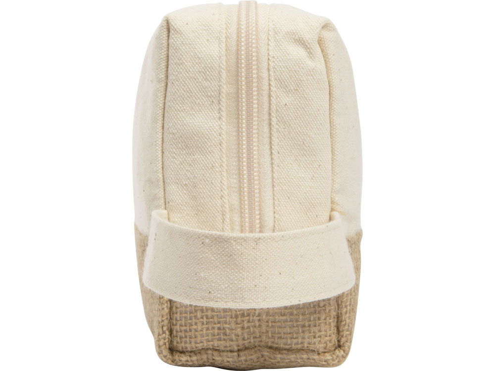 Косметичка Jute с ручкой из хлопка и джута, натуральный-5