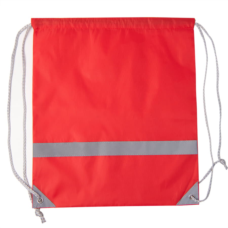 Рюкзак мешок RAY со светоотражающей полосой, красный-3