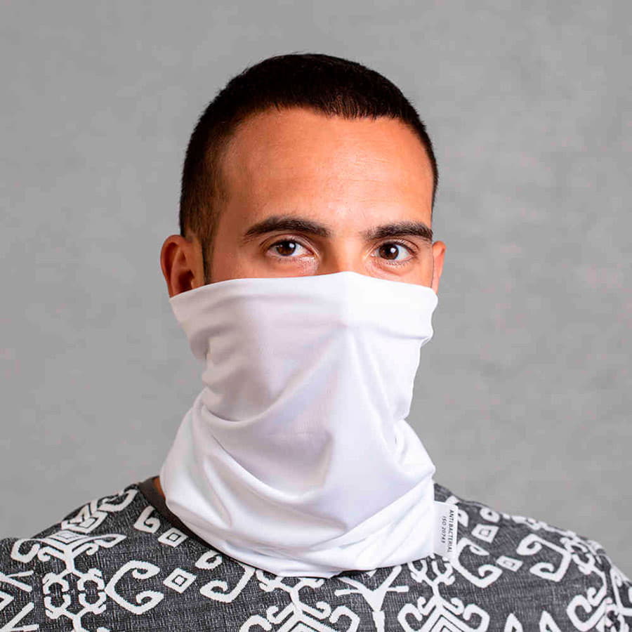 Шарф-бандана NICAL, белый, 48 x 26 см, антибактериальный полиэстер, белый-3