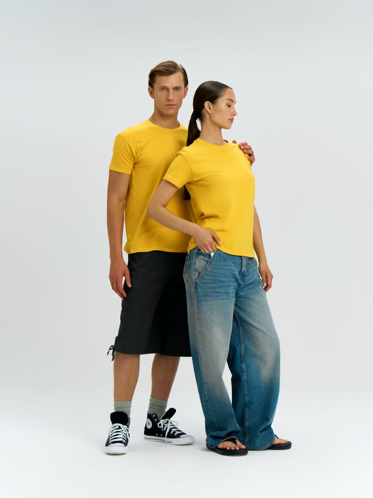 Футболка унисекс Regent 150, желтая-6