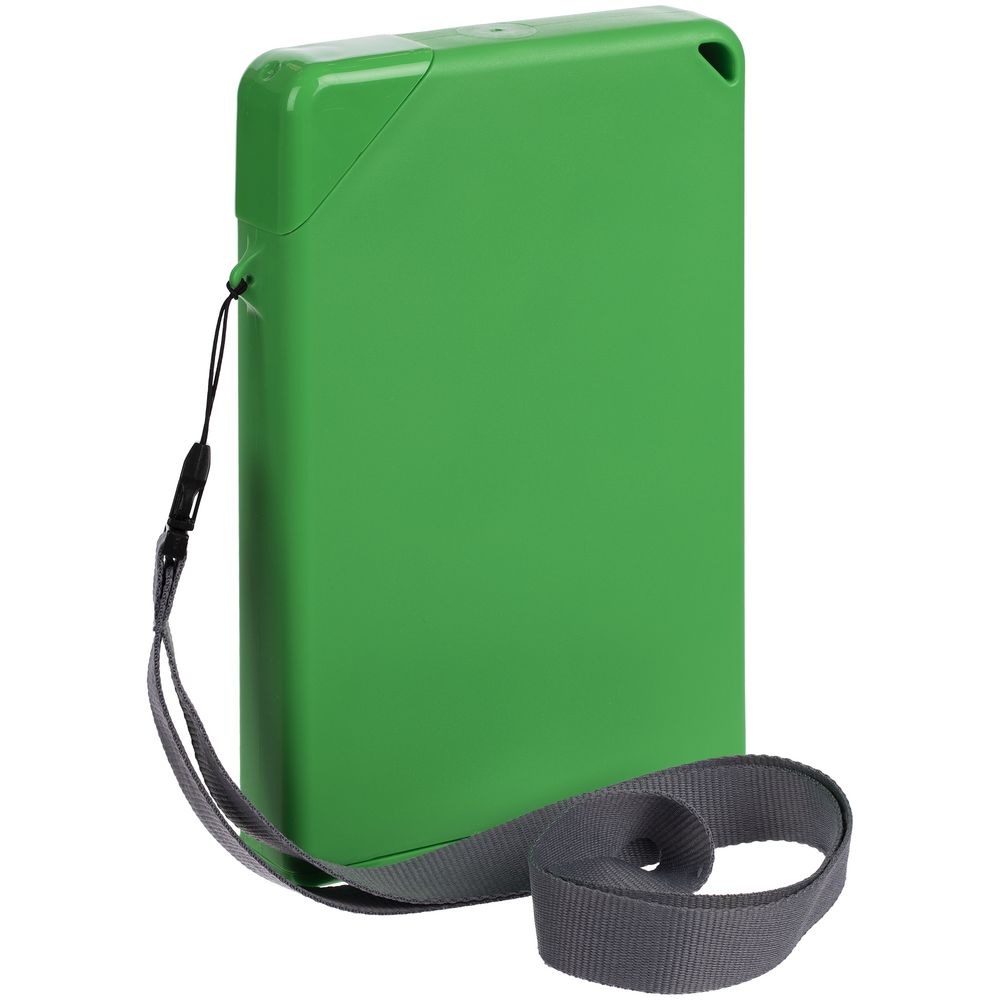 Плоская бутылка для воды Flacon, зеленая-1