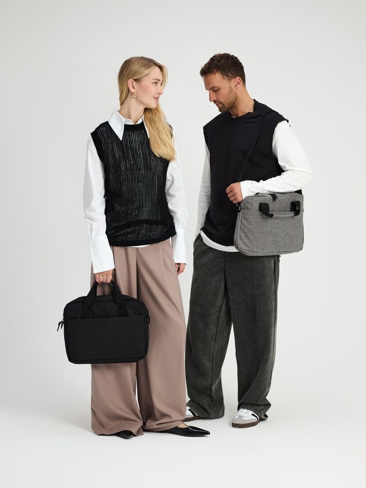 Сумка для ноутбука Delegate, серая-9