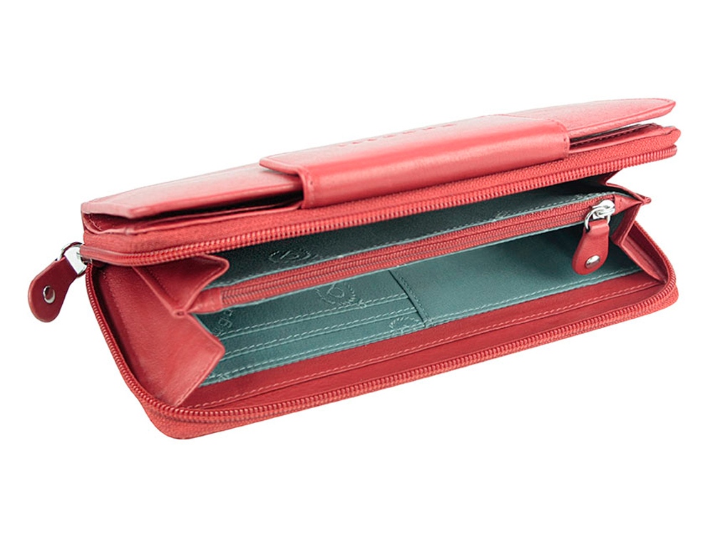 Кошелёк BUGATTI Vertice, красный, натуральная воловья кожа, 19,2х3х10,5 см-3