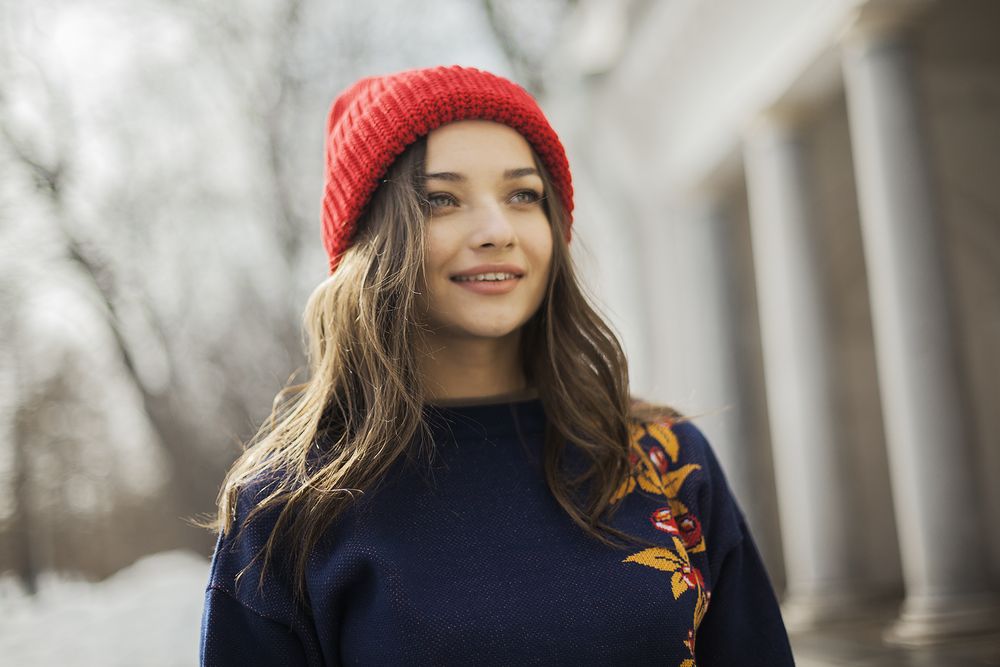 Шапка Nordkyn, глубокий красный-2