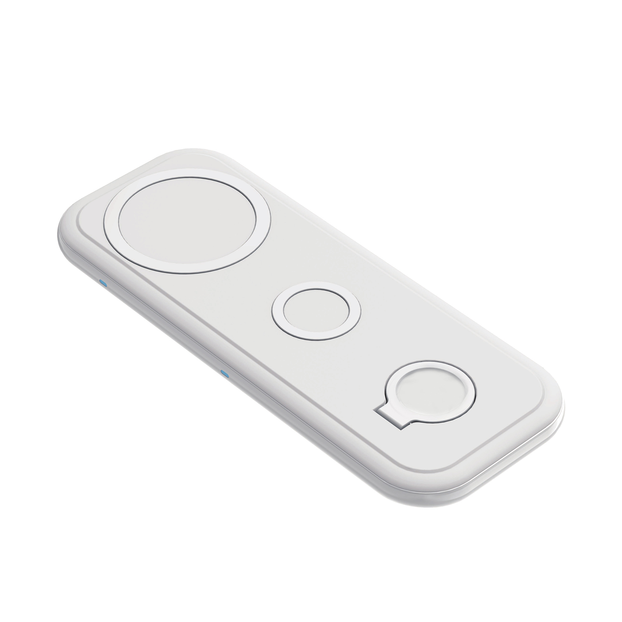 Настольная беспроводная (15W) зарядная станция "Snow Board" для смартфона, часов и наушников-0