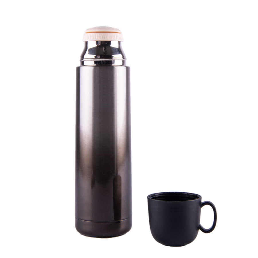 Термос вакуумный GRADIENT, черный-1