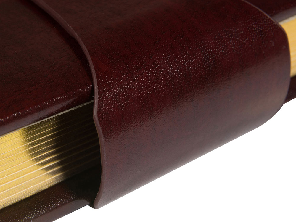 Ежедневник полудатированный А5 Windsor, коричневый-4