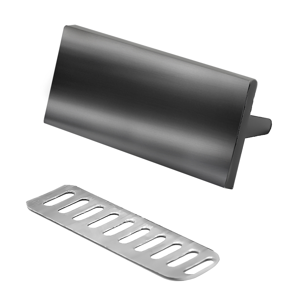 Сумка для покупок JETTA 325 г/м² с шильдом, натуральный/шильд (чёрный глянцевый никель)-2