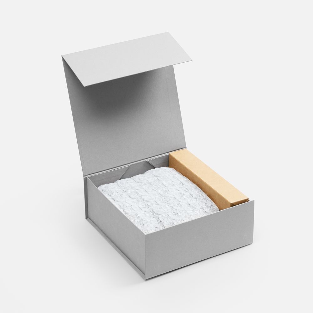 Коробка складная Quadra Fold, серая-2