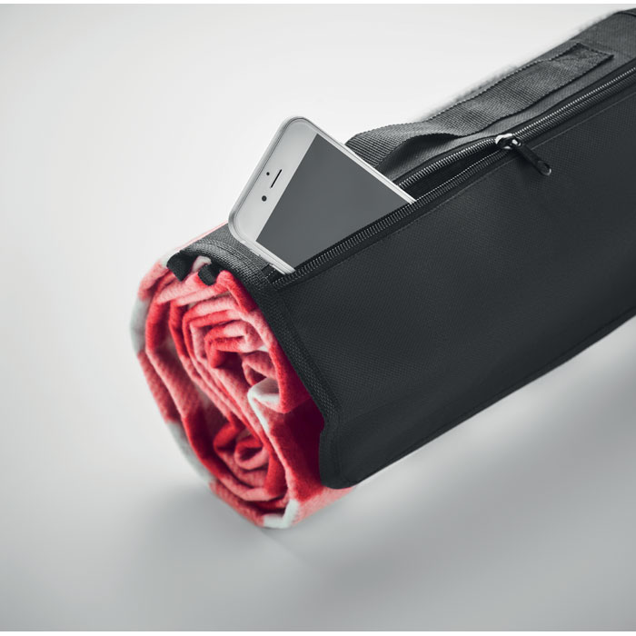 Плед, красный-2