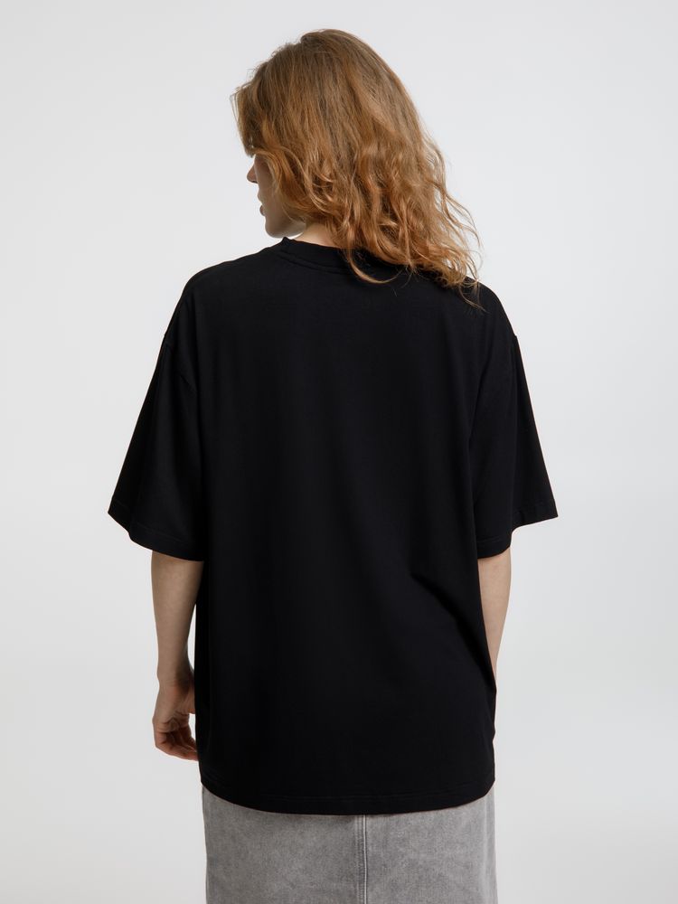 Футболка оверсайз унисекс Lavinia, черная-3