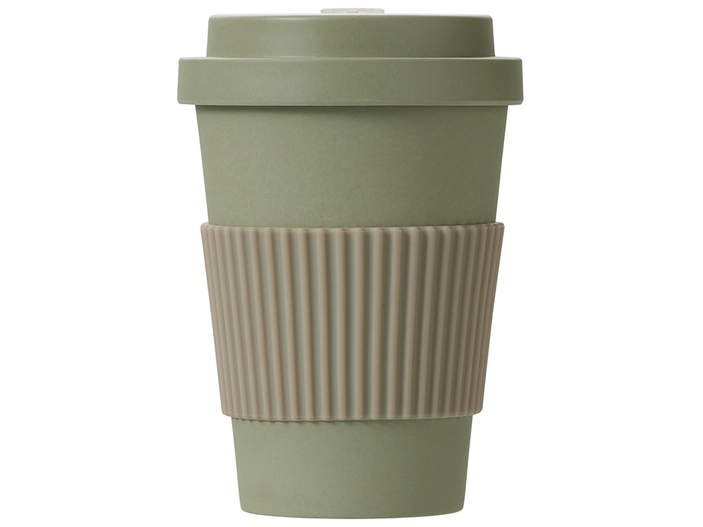Термокружка Muffin из натуральных волокон, оливковый-3