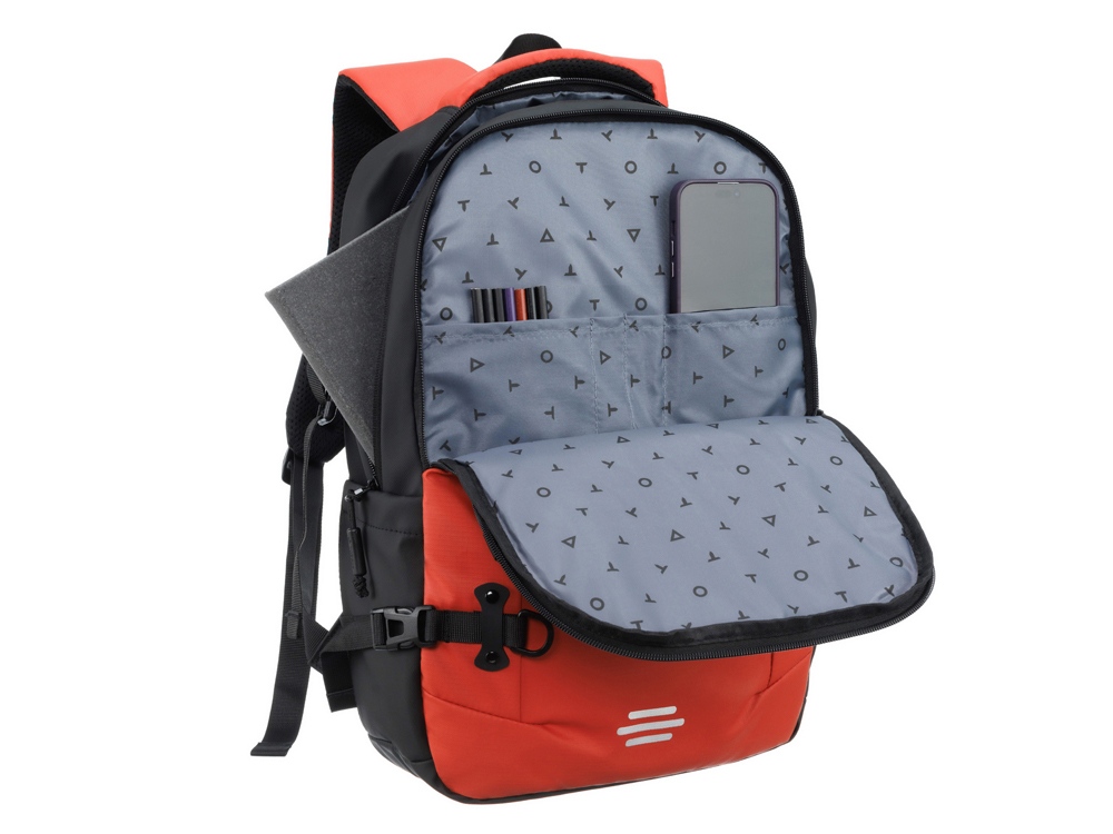 Рюкзак спортивный TORBER Xtreme 18, оранжевый/чёрный, 31 х 12 х 46 см, 17л-4