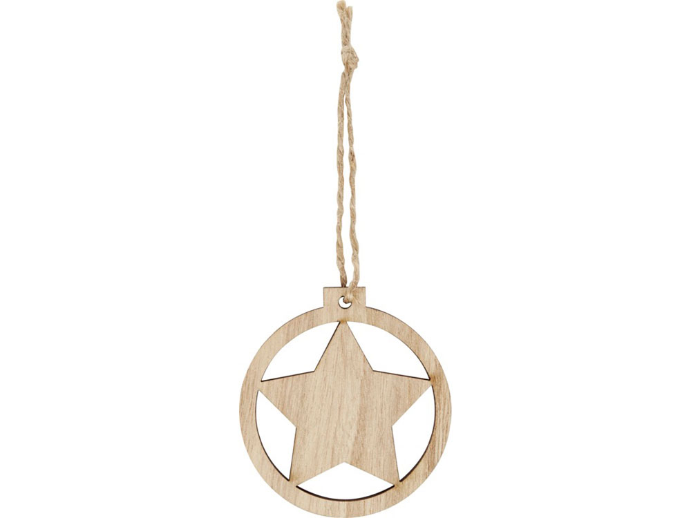 Деревянное украшение Natall в виде звезды-1