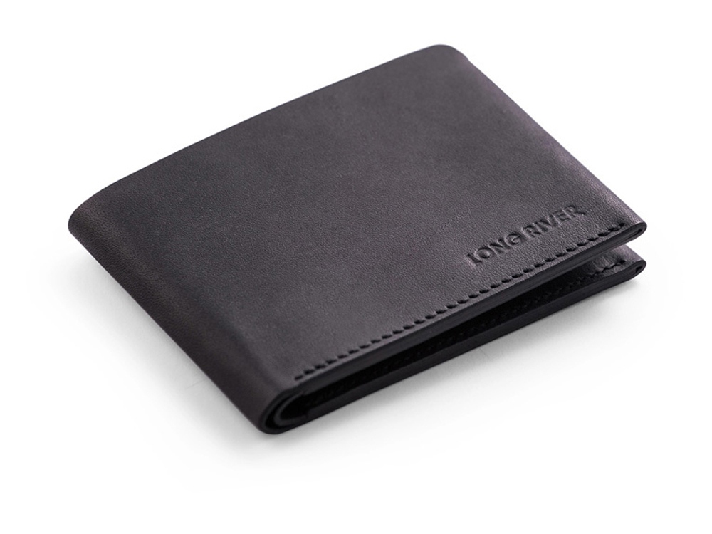 Подарочный набор Long River: кошелек, ремешок для ключей, черная коробка-4
