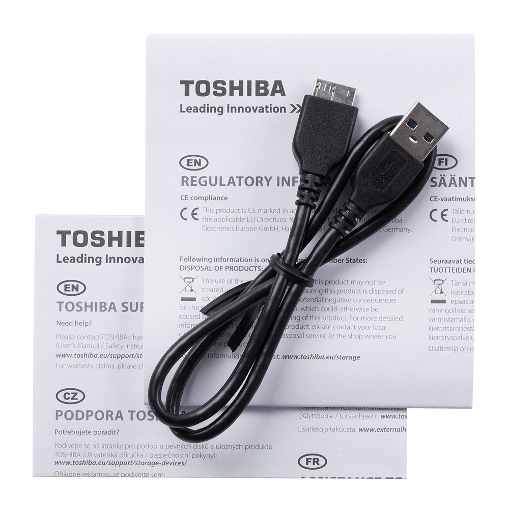 Внешний диск Toshiba Canvio, USB 3.0, 1Тб, черный-2