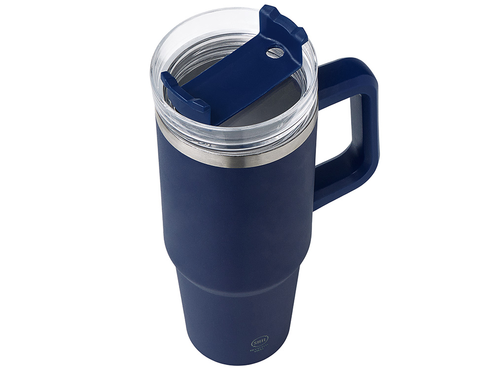 Термокружка KRANSTON с двойными стенками из переработанной нержавеющей стали, синий нейви-5
