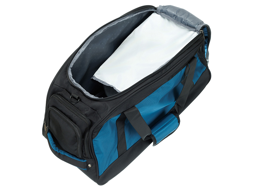 Сумка спортивная TORBER, синий/черный, полиэстер, 52 х 25 х 30 см-10
