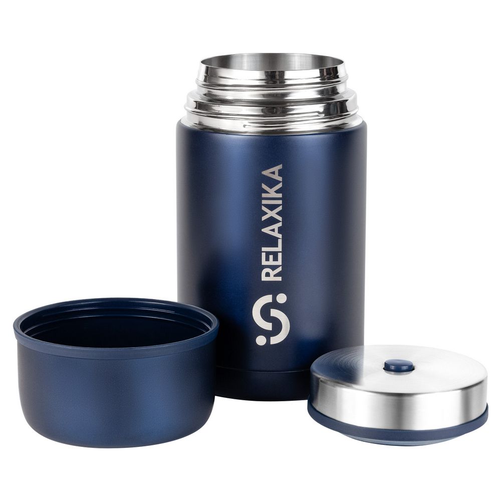 Термос для еды Relaxika 1000, темно-синий-3