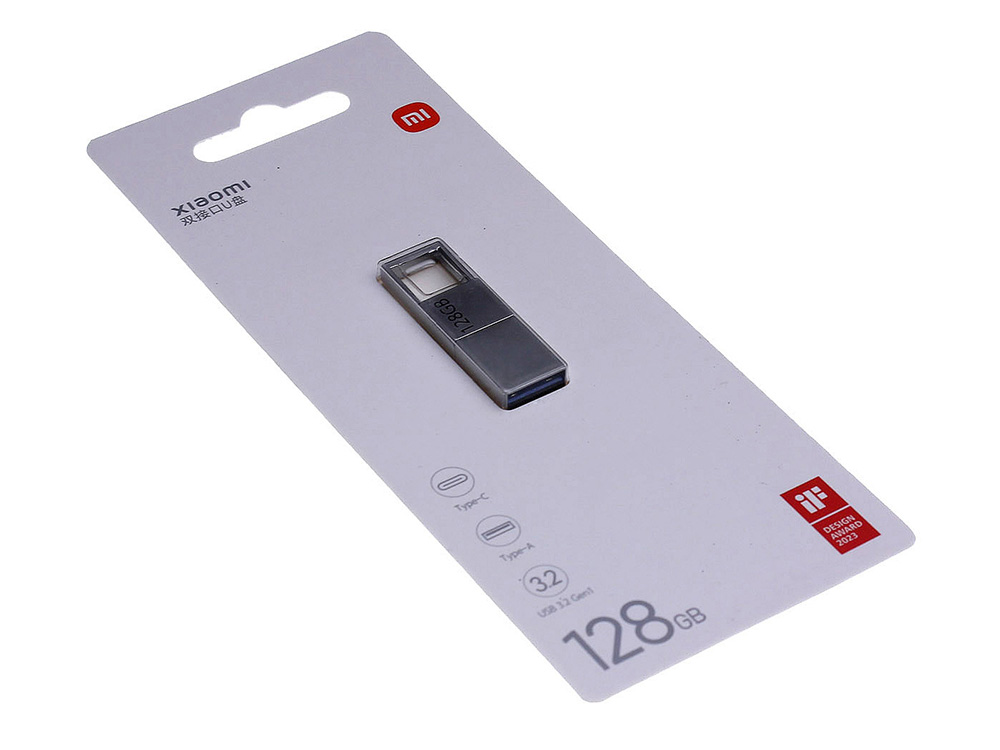 USB 3.0-флешка на 128 Гб с разъемами USB-A и Type-C, серебристый-8