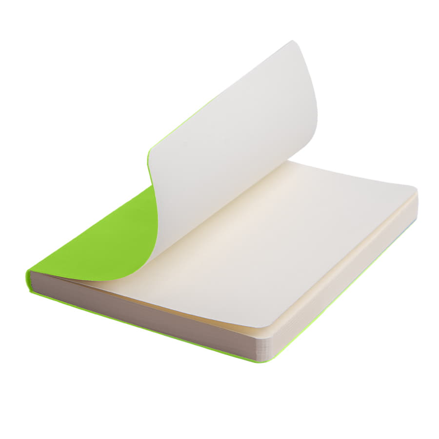 Ежедневник недатированный Tony, А5, лаймовый, кремовый блок в линейку, лаймовый-3