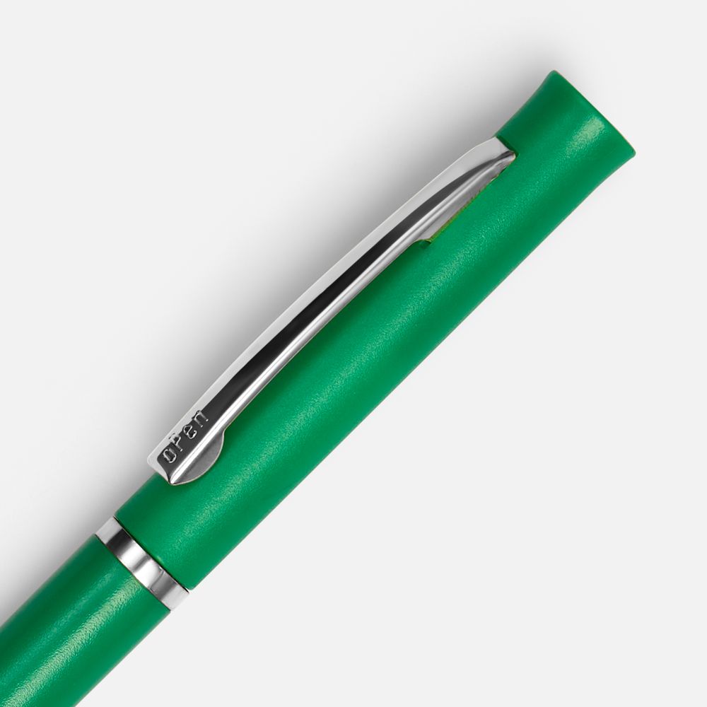 Ручка шариковая Euro Chrome, зеленая-2