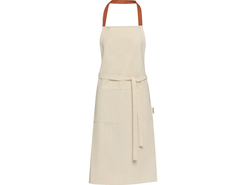 Nia фартук из переработанного хлопка плотностью 200 г/м² - красный кирпичный-0