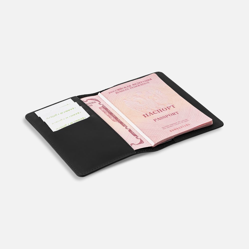 Обложка для паспорта Alaska, черная-2
