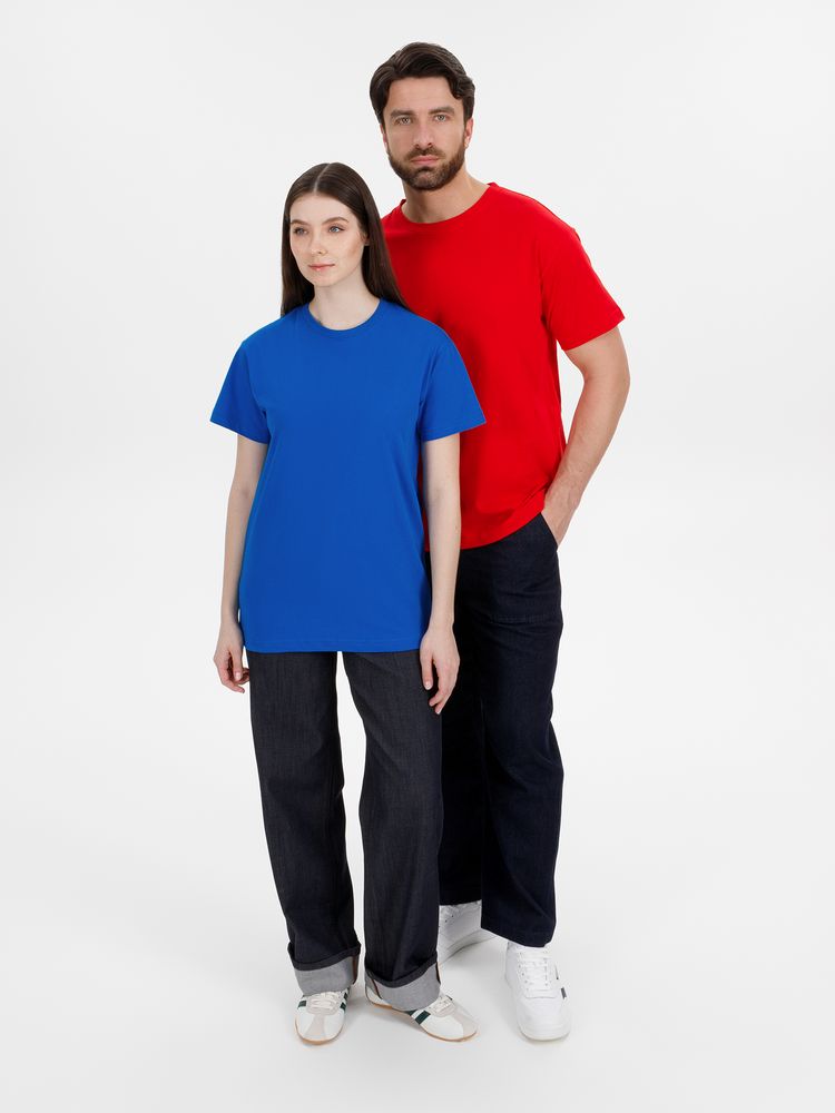 Футболка унисекс T-Bolka 180, ярко-синяя-6