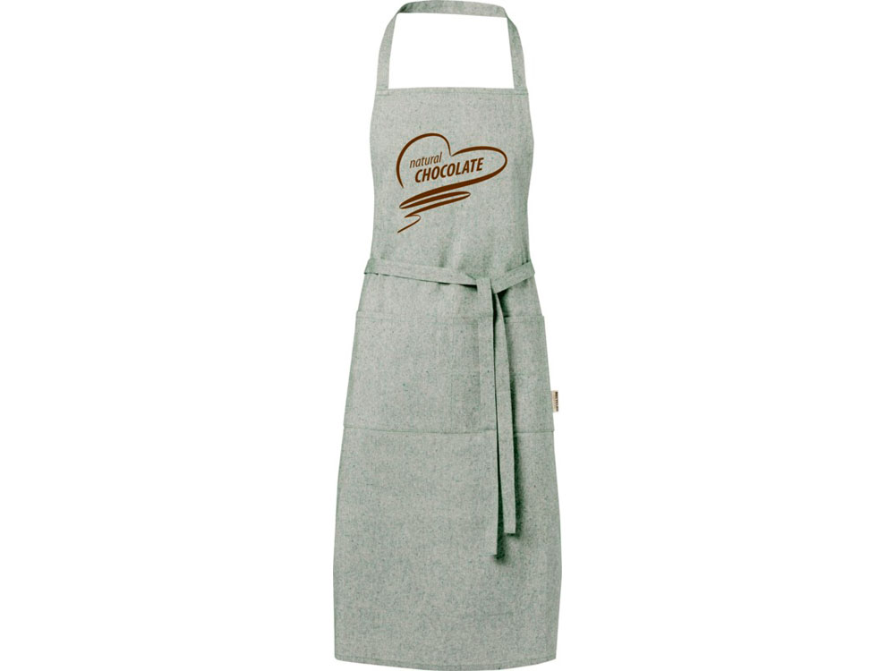 Pheebs 200 g/m2 recycled cotton apron, зеленый яркий-3