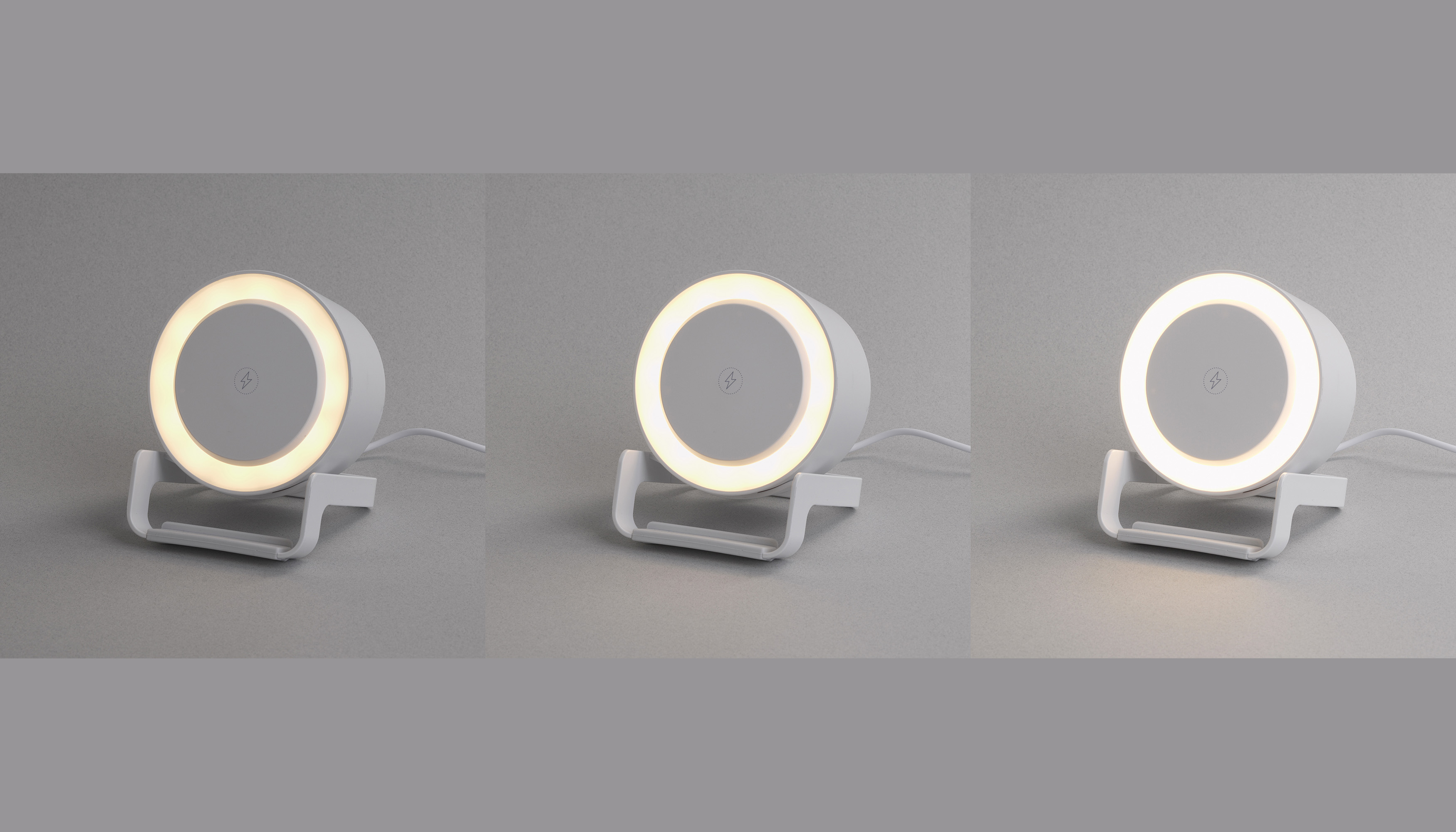 Bluetooth колонка-подставка "Smart Sound" с беспроводным (10W) зарядным устройством и лампой-4