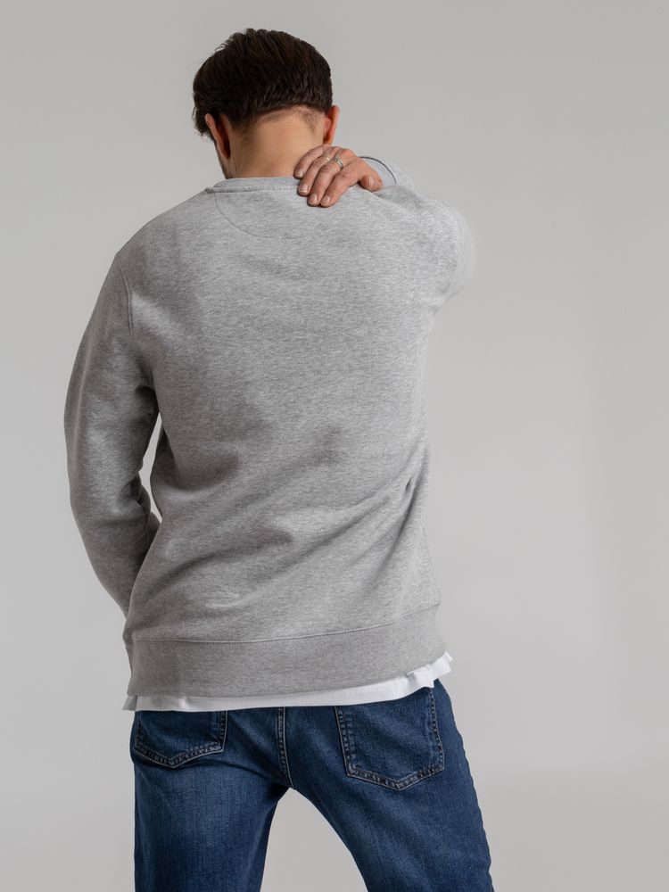 Свитшот унисекс King, серый меланж-2