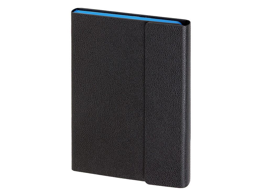 Ежедневник недатированный с магнитным клапаном А5 Venezia, черный-0