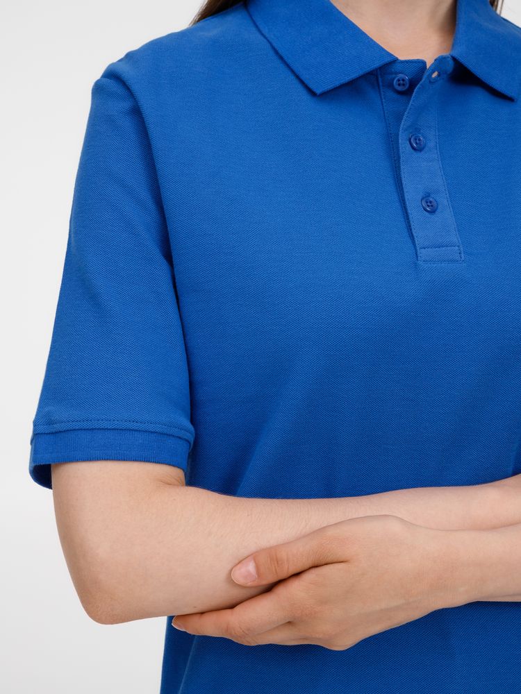 Рубашка поло унисекс Upswing, ярко-синяя-7