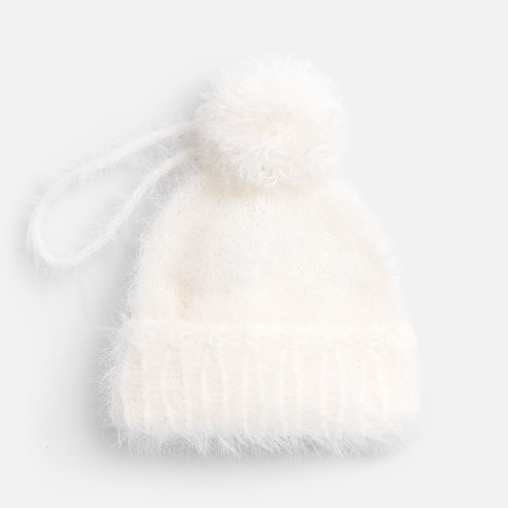 Подвеска на елку «Вьюжка», шапочка, белая-1