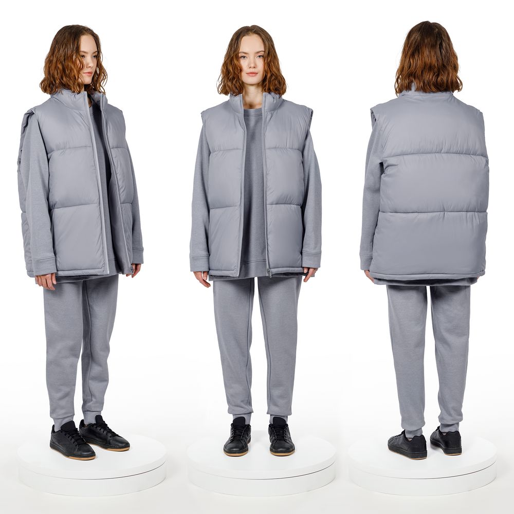 Жилет двусторонний V2, серый-3