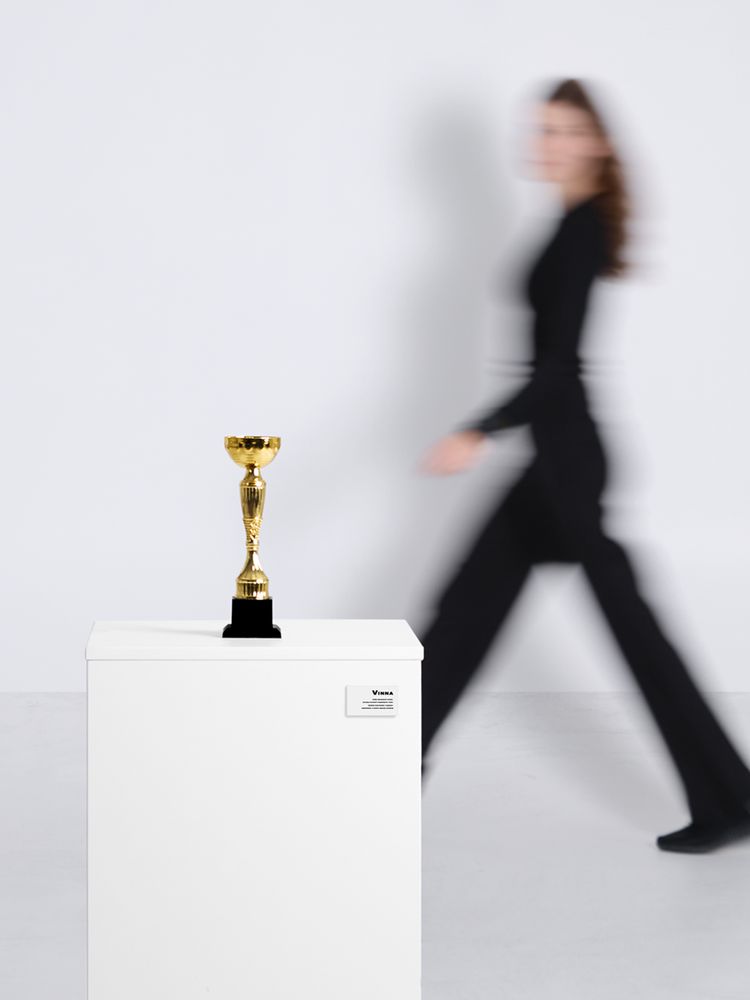 Кубок Vinna, большой, золотистый-7