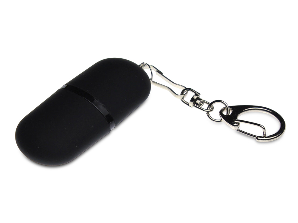 Флешка Goutte Soft-touch на 32 Гб, черный-0