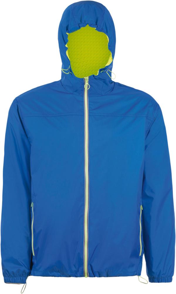 Ветровка Skate, ярко-синяя с неоново-желтым-1