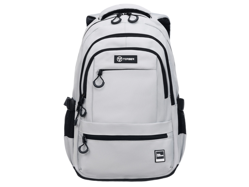 Рюкзак TORBER КЛАСС, молочный, 46 х 32 х 13 см + Мешок для сменной обуви в подарок!-0