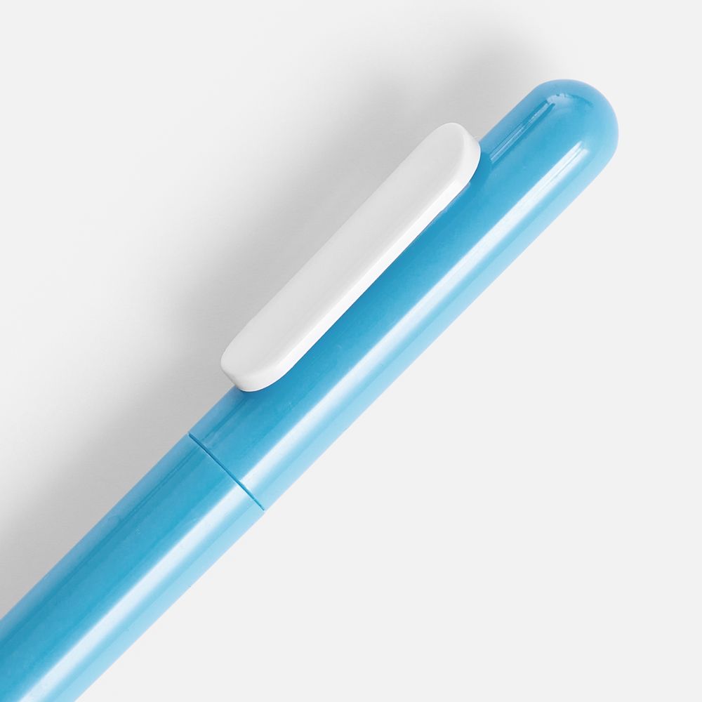 Ручка шариковая Swiper, голубая с белым-2