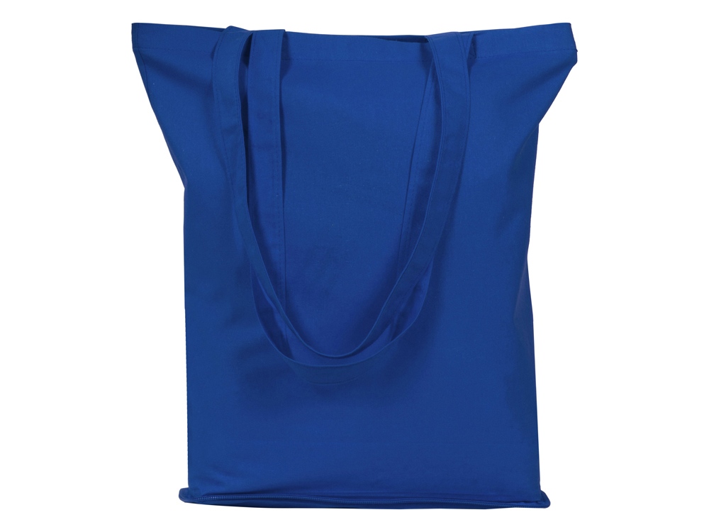 Складывающаяся сумка Skit из хлопка на молнии, синий-2